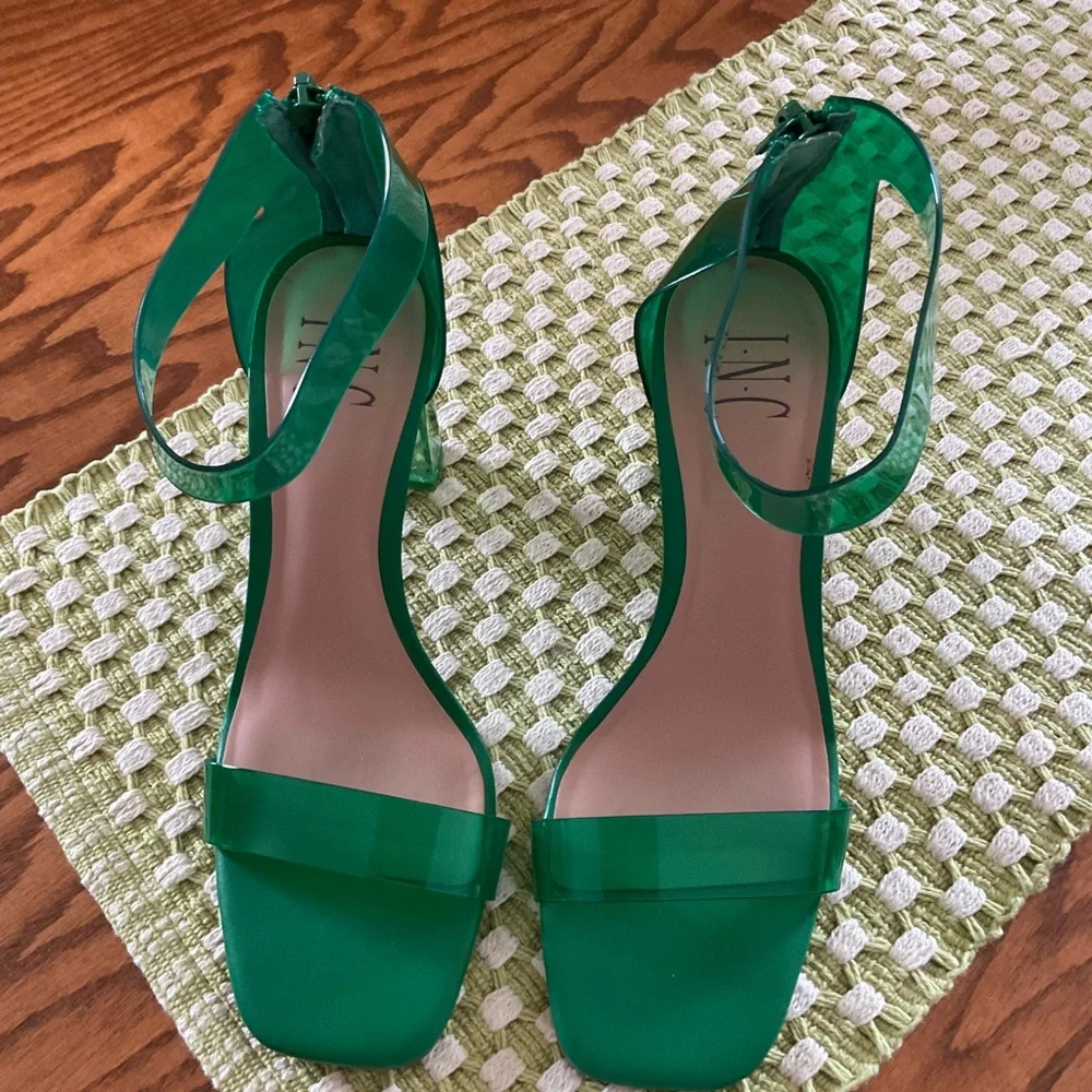 NWOT INC International Concepts Translucent Style Heels, Women’s Sz 7